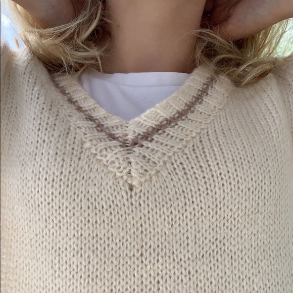 Oversized sweater vest cream - Picture 4 of 5